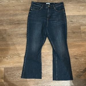 Loft cropped jeans in a dark wash
